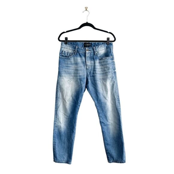 Scotch & Soda Men's Ralston Amsterdam Blauw Luxury Designer Denim Jeans 31 - Picture 1 of 11